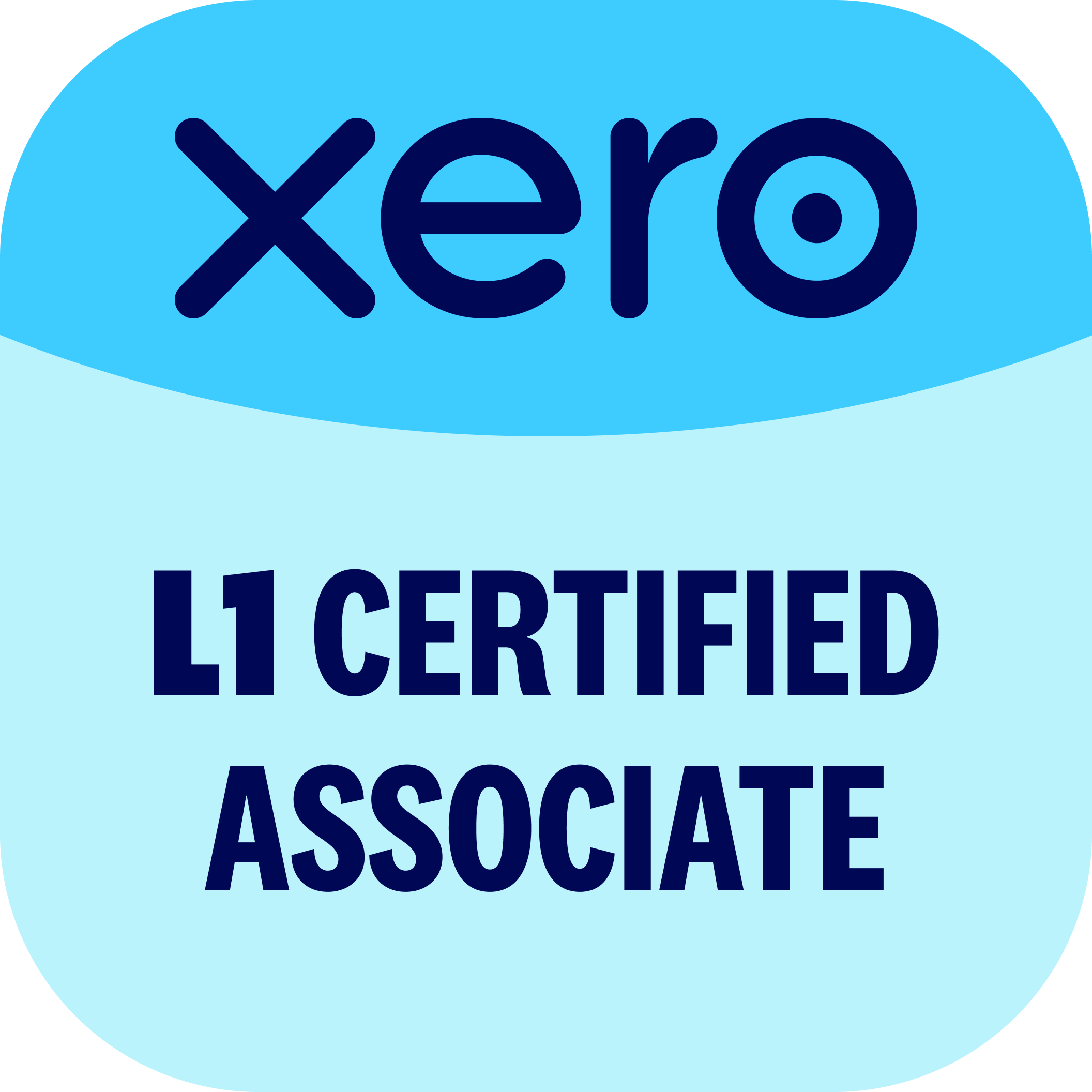 Xero L1 certified associate badge